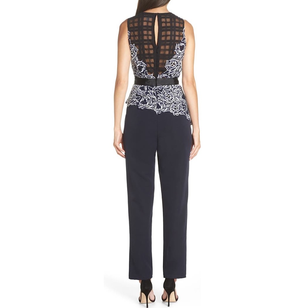 REVOLVE Chelsea28 Lace Bodice Mixed Media Jumpsuit - Picture 6 of 10